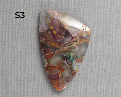 Confetti Chalcedony Cabochon | 35.5–43mm, avg 38.08ct | Sold Per Stone | Indonesia | CF108 - Gem Enthusiast