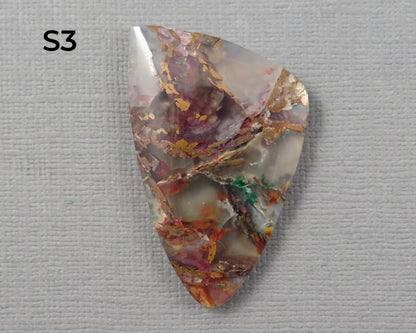 Confetti Chalcedony Cabochon | 35.5–43mm, avg 38.08ct | Sold Per Stone | Indonesia | CF108 - Gem Enthusiast