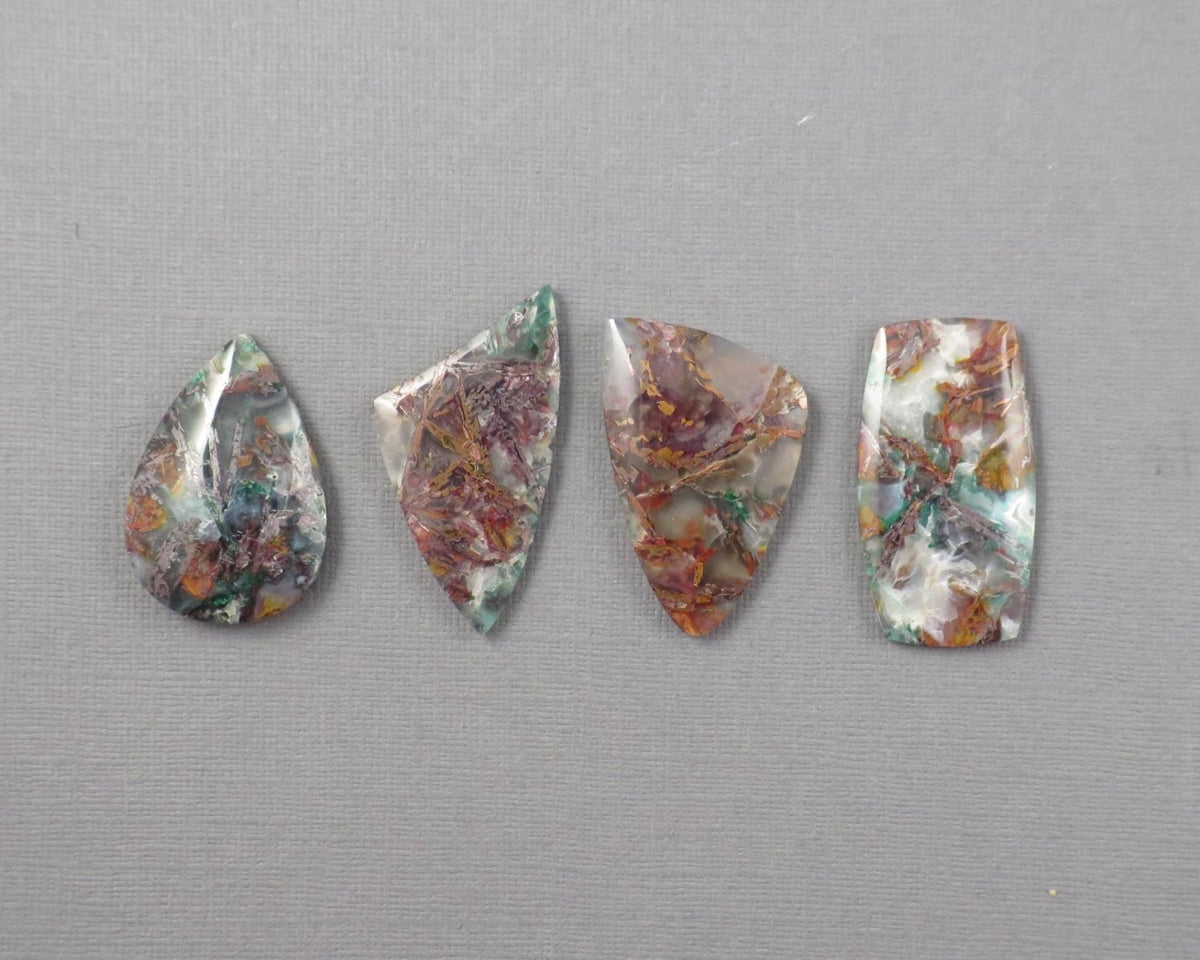 Confetti Chalcedony Cabochon | 35.5–43mm, avg 38.08ct | Sold Per Stone | Indonesia | CF108 - Gem Enthusiast