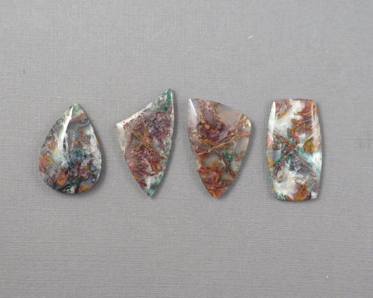 Confetti Chalcedony Cabochon | 35.5–43mm, avg 38.08ct | Sold Per Stone | Indonesia | CF108 - Gem Enthusiast