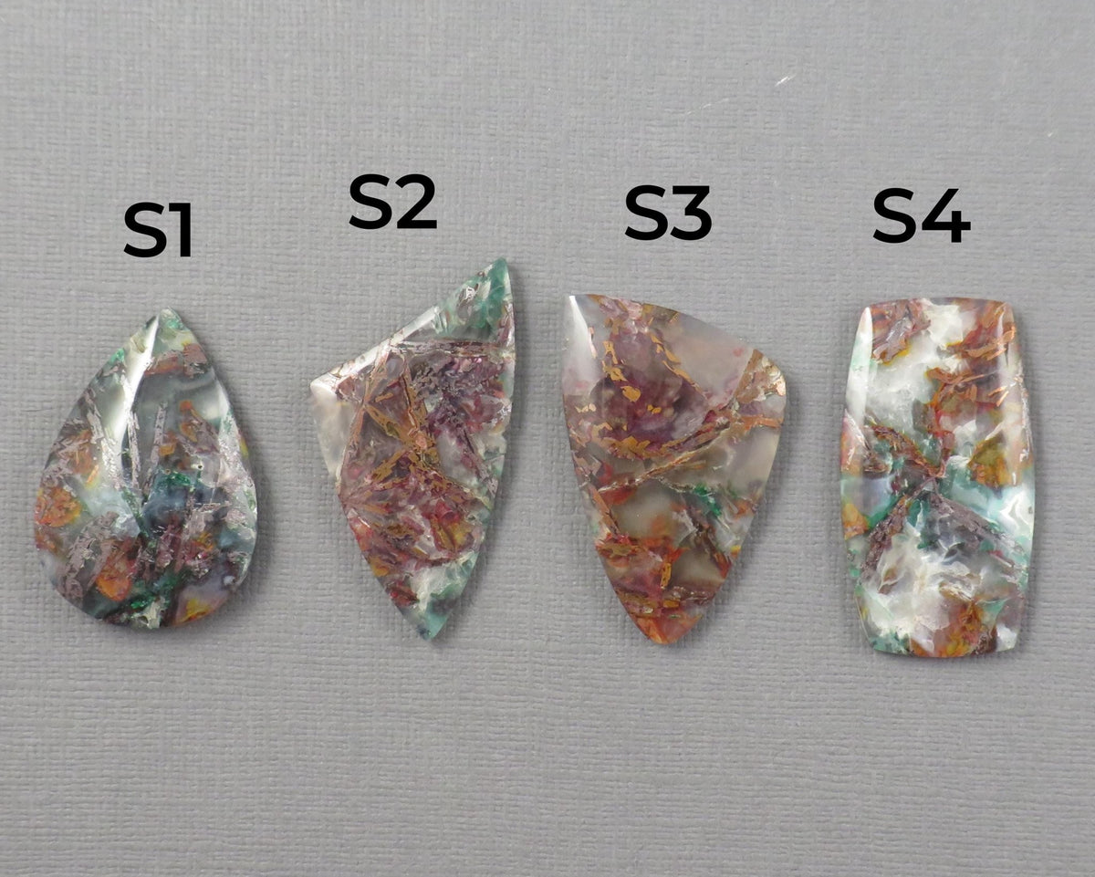 Confetti Chalcedony Cabochon | 35.5–43mm, avg 38.08ct | Sold Per Stone | Indonesia | CF108 - Gem Enthusiast