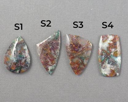 Confetti Chalcedony Cabochon | 35.5–43mm, avg 38.08ct | Sold Per Stone | Indonesia | CF108 - Gem Enthusiast