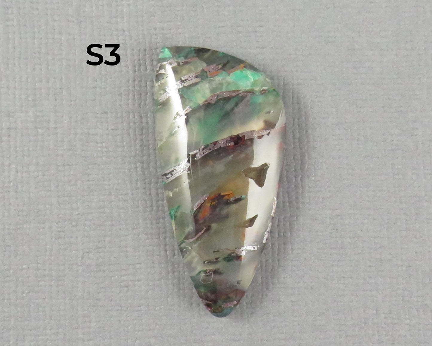 Confetti Chalcedony Cabochon Freeform | 26.5–38mm, avg 32.58ct | Per Stone | Indonesia | CF103 - Gem Enthusiast