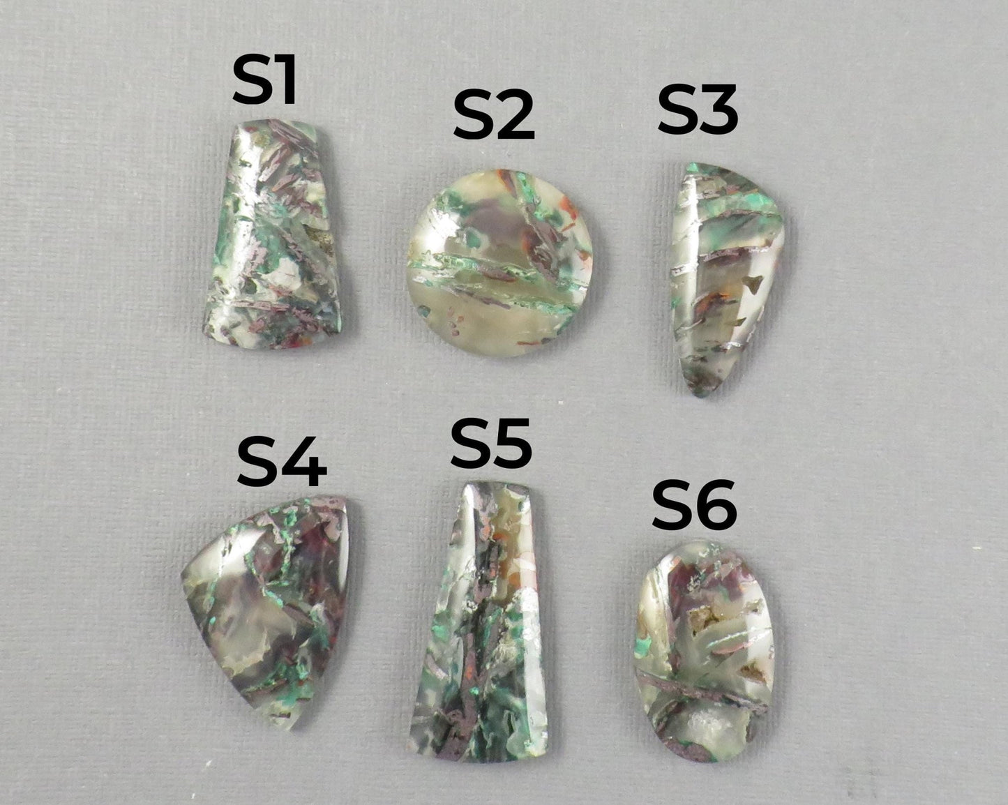 Confetti Chalcedony Cabochon Freeform | 26.5–38mm, avg 32.58ct | Per Stone | Indonesia | CF103 - Gem Enthusiast