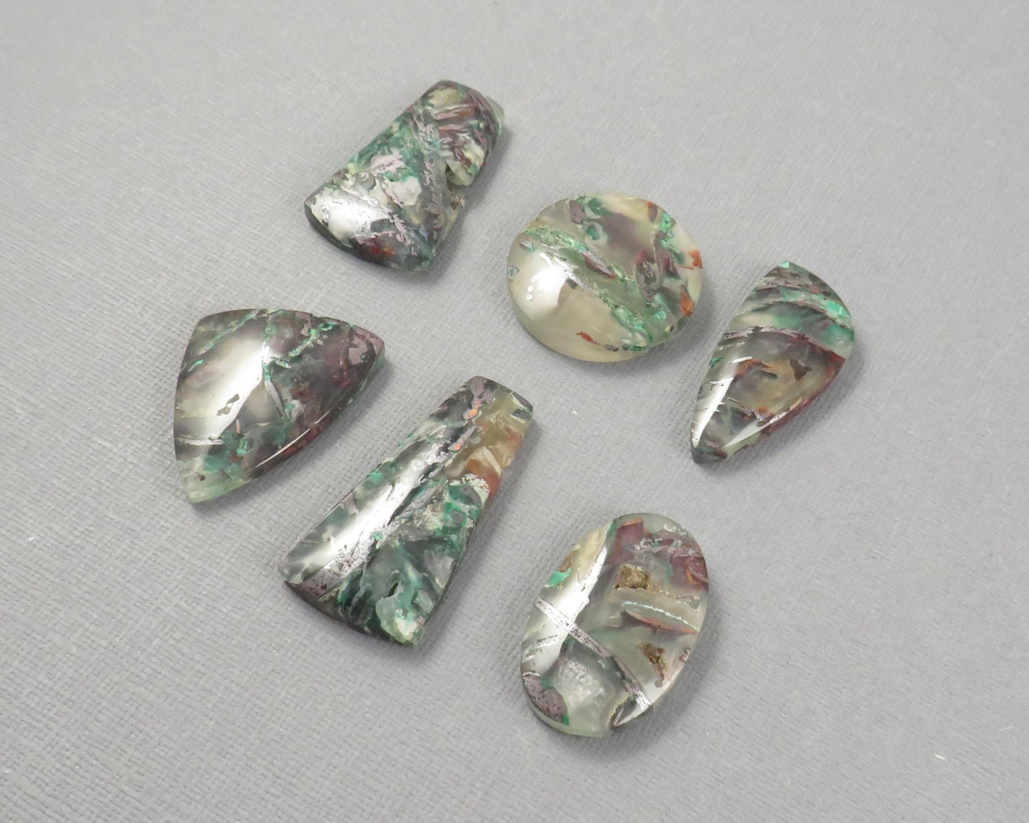 Confetti Chalcedony Cabochon Freeform | 26.5–38mm, avg 32.58ct | Per Stone | Indonesia | CF103 - Gem Enthusiast