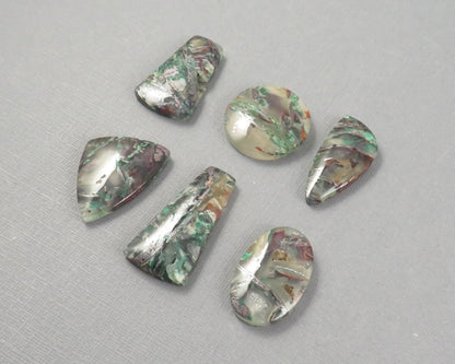 Confetti Chalcedony Cabochon Freeform | 26.5–38mm, avg 32.58ct | Per Stone | Indonesia | CF103 - Gem Enthusiast