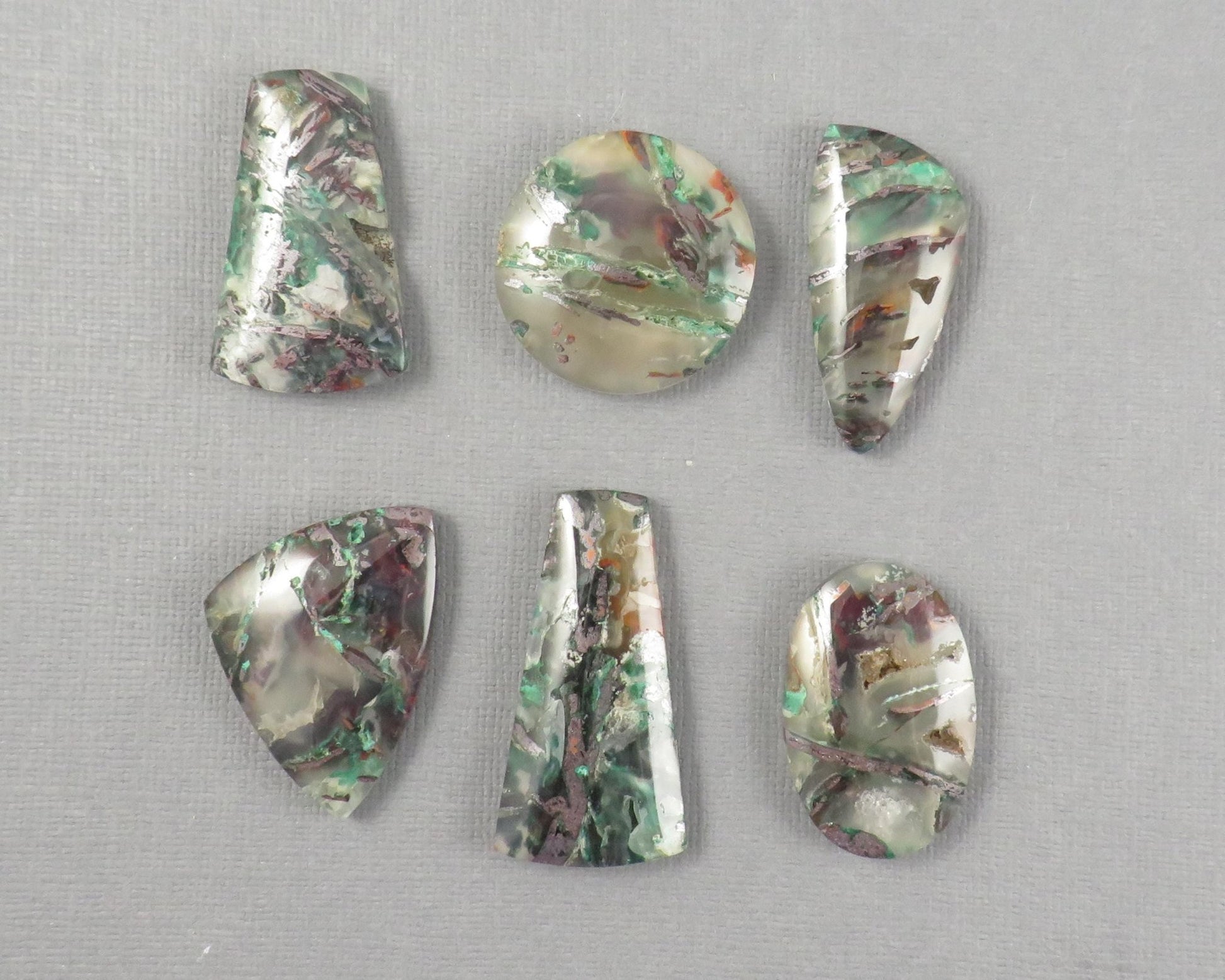 Confetti Chalcedony Cabochon Freeform | 26.5–38mm, avg 32.58ct | Per Stone | Indonesia | CF103 - Gem Enthusiast
