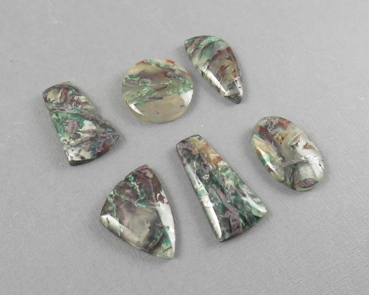 Confetti Chalcedony Cabochon Freeform | 26.5–38mm, avg 32.58ct | Per Stone | Indonesia | CF103 - Gem Enthusiast