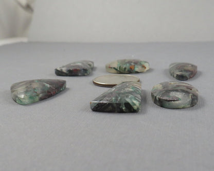 Confetti Chalcedony Cabochon Freeform | 26.5–38mm, avg 32.58ct | Per Stone | Indonesia | CF103 - Gem Enthusiast