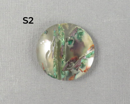 Confetti Chalcedony Cabochon Freeform | 26.5–38mm, avg 32.58ct | Per Stone | Indonesia | CF103 - Gem Enthusiast