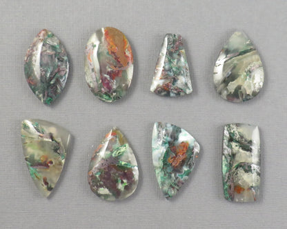 Confetti Chalcedony Cabochon Freeform | 28–35mm, avg 31.09ct | Per Stone | Indonesia | CF106 - Gem Enthusiast