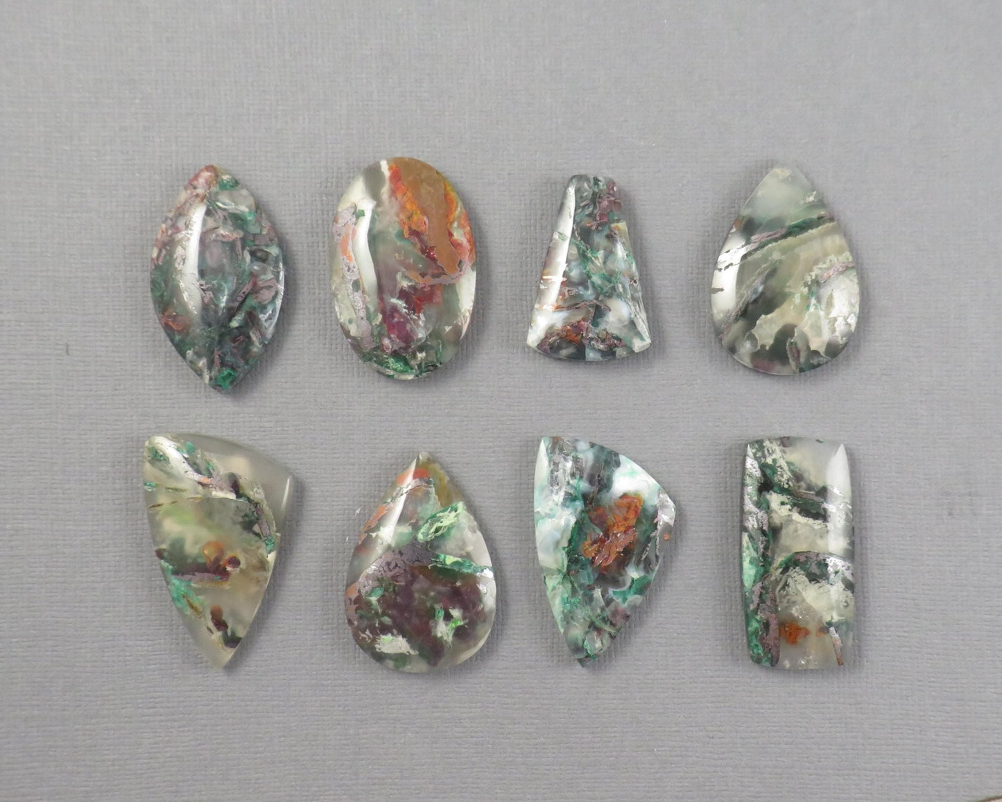Confetti Chalcedony Cabochon Freeform | 28–35mm, avg 31.09ct | Per Stone | Indonesia | CF106 - Gem Enthusiast