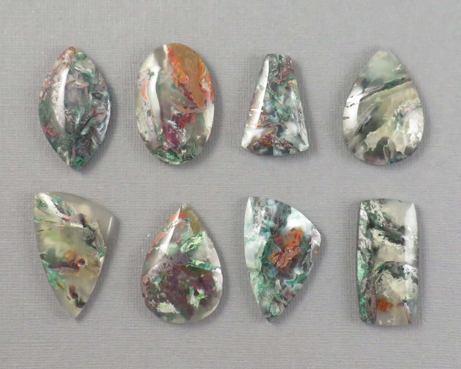 Confetti Chalcedony Cabochon Freeform | 28–35mm, avg 31.09ct | Per Stone | Indonesia | CF106 - Gem Enthusiast