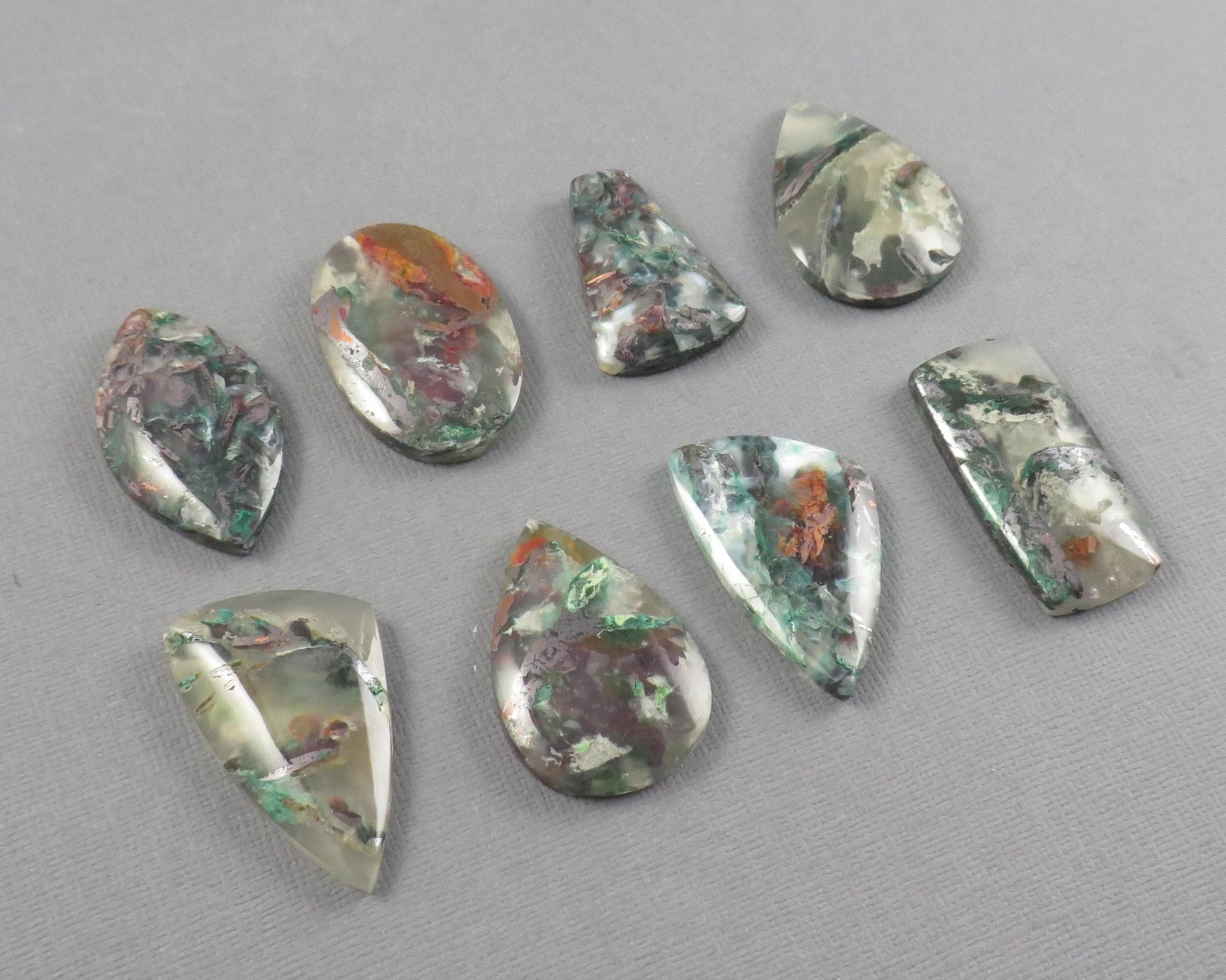 Confetti Chalcedony Cabochon Freeform | 28–35mm, avg 31.09ct | Per Stone | Indonesia | CF106 - Gem Enthusiast
