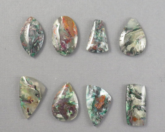 Confetti Chalcedony Cabochon Freeform | 28–35mm, avg 31.09ct | Per Stone | Indonesia | CF106 - Gem Enthusiast