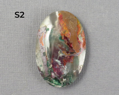 Confetti Chalcedony Cabochon Freeform | 28–35mm, avg 31.09ct | Per Stone | Indonesia | CF106 - Gem Enthusiast
