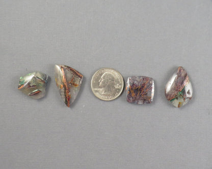 Confetti Chalcedony Cabochon Freeform | Sold Per Stone | 23–32mm, avg 27.27ct | Indonesia | CF104 - Gem Enthusiast