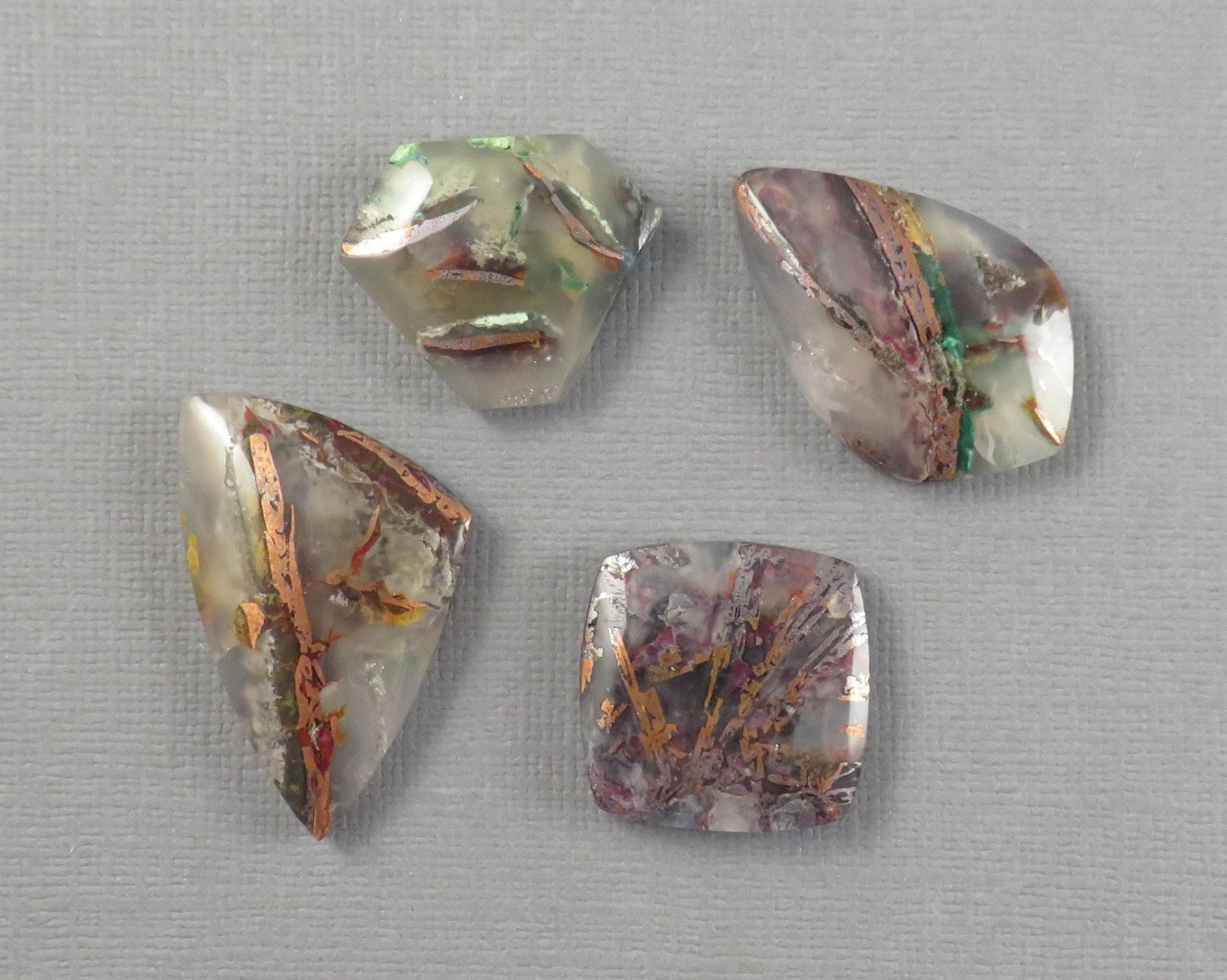 Confetti Chalcedony Cabochon Freeform | Sold Per Stone | 23–32mm, avg 27.27ct | Indonesia | CF104 - Gem Enthusiast