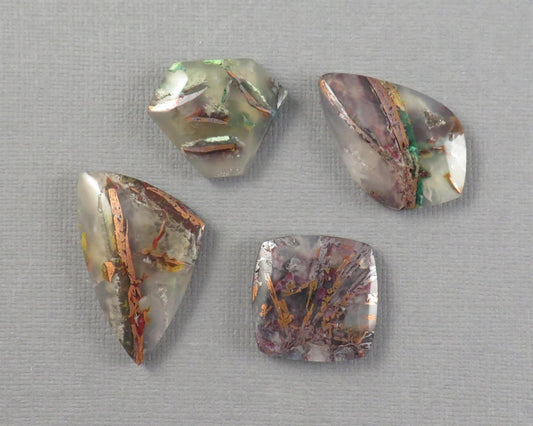 Confetti Chalcedony Cabochon Freeform | Sold Per Stone | 23–32mm, avg 27.27ct | Indonesia | CF104 - Gem Enthusiast