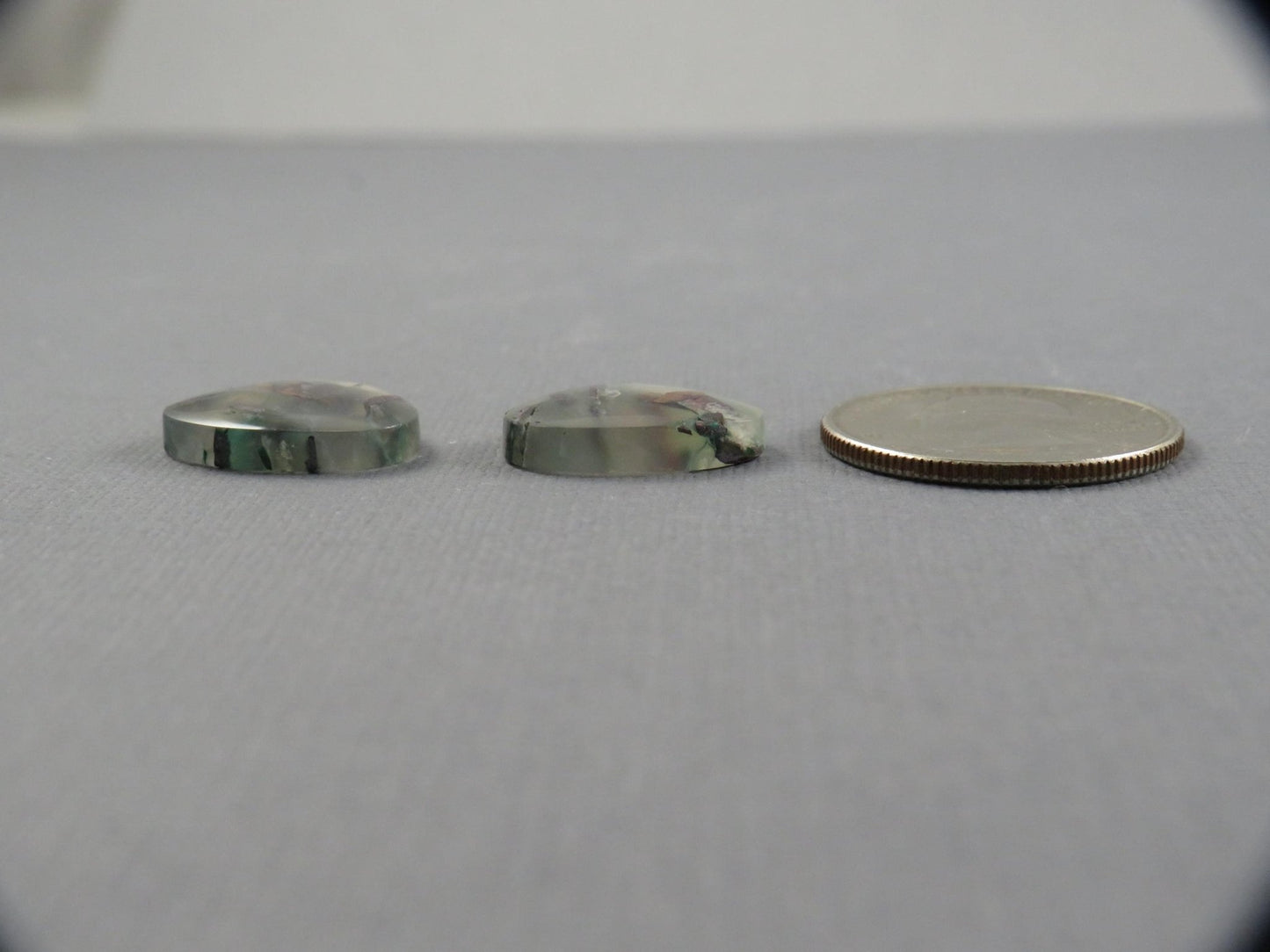Confetti Chalcedony Cabochon Pair Freeform | 18x16.8mm, 22ct | Per Pair | Indonesia | CF118 - Gem Enthusiast