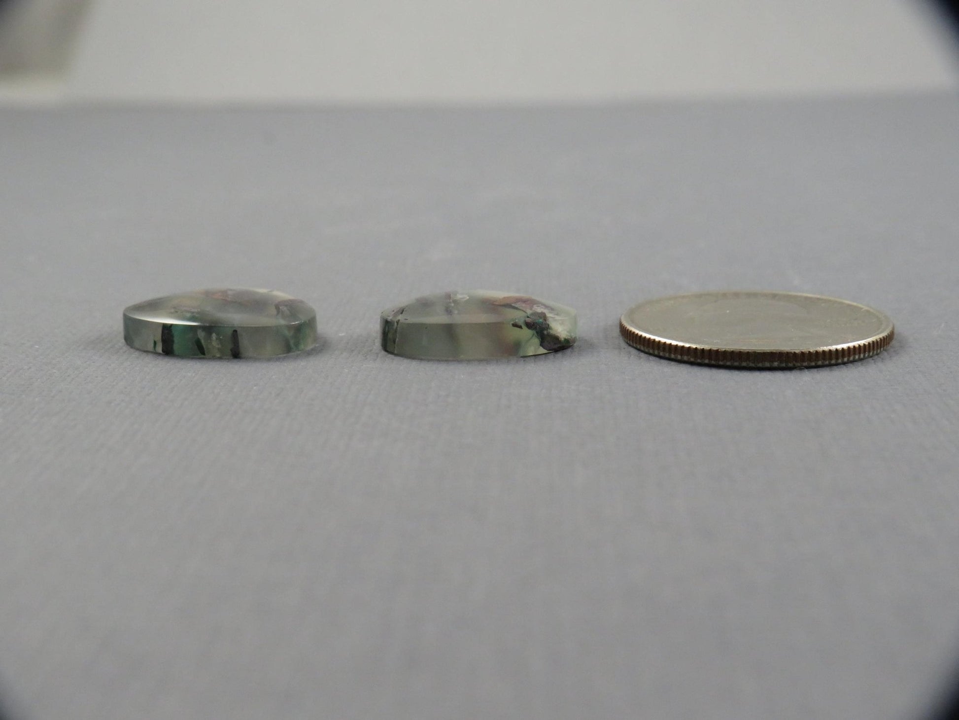 Confetti Chalcedony Cabochon Pair Freeform | 18x16.8mm, 22ct | Per Pair | Indonesia | CF118 - Gem Enthusiast