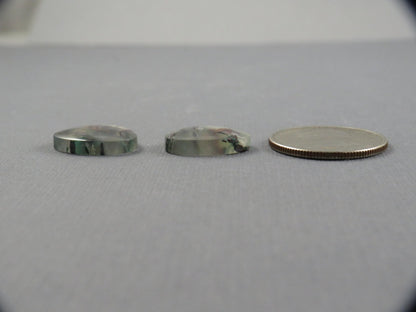 Confetti Chalcedony Cabochon Pair Freeform | 18x16.8mm, 22ct | Per Pair | Indonesia | CF118 - Gem Enthusiast
