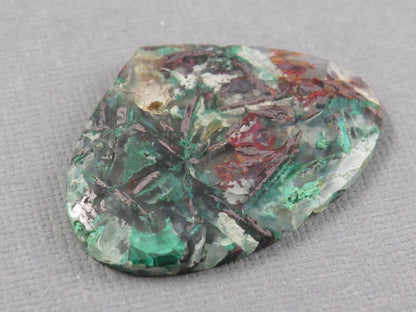 Confetti Chalcedony Cabochon Pear | 36x27mm, 32ct | Indonesia | CF109 - Gem Enthusiast