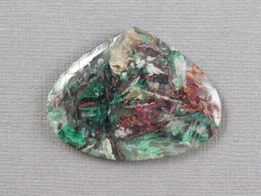 Confetti Chalcedony Cabochon Pear | 36x27mm, 32ct | Indonesia | CF109 - Gem Enthusiast