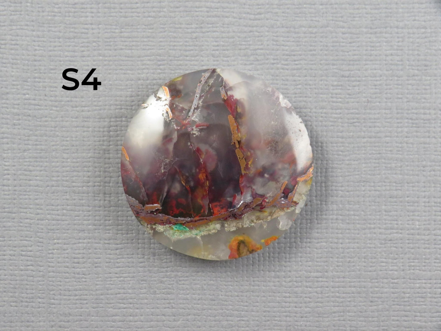 Confetti Chalcedony Cabochon Round | 28–29mm, avg 53.78ct | Per Stone | Indonesia | CF105 - Gem Enthusiast