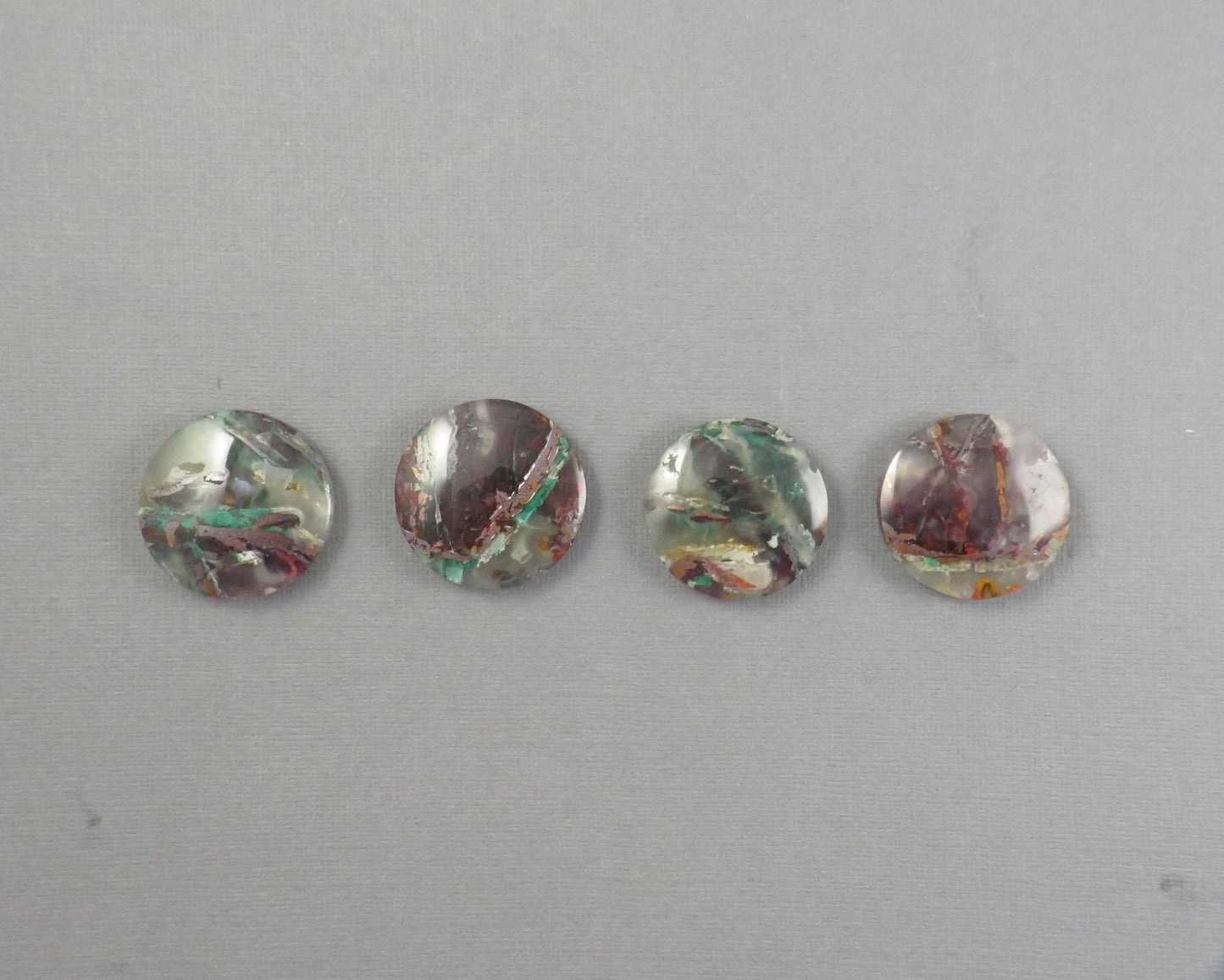 Confetti Chalcedony Cabochon Round | 28–29mm, avg 53.78ct | Per Stone | Indonesia | CF105 - Gem Enthusiast