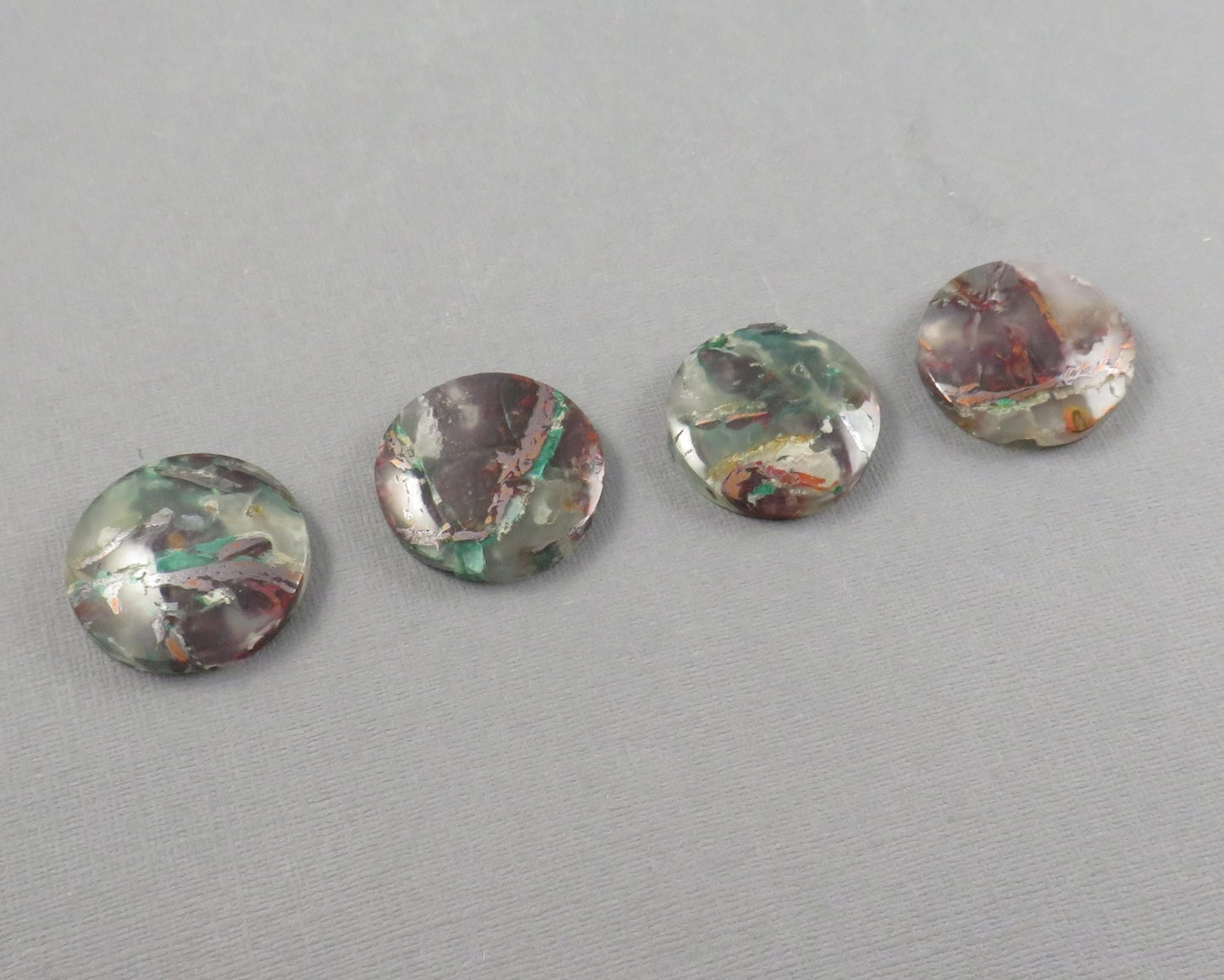 Confetti Chalcedony Cabochon Round | 28–29mm, avg 53.78ct | Per Stone | Indonesia | CF105 - Gem Enthusiast
