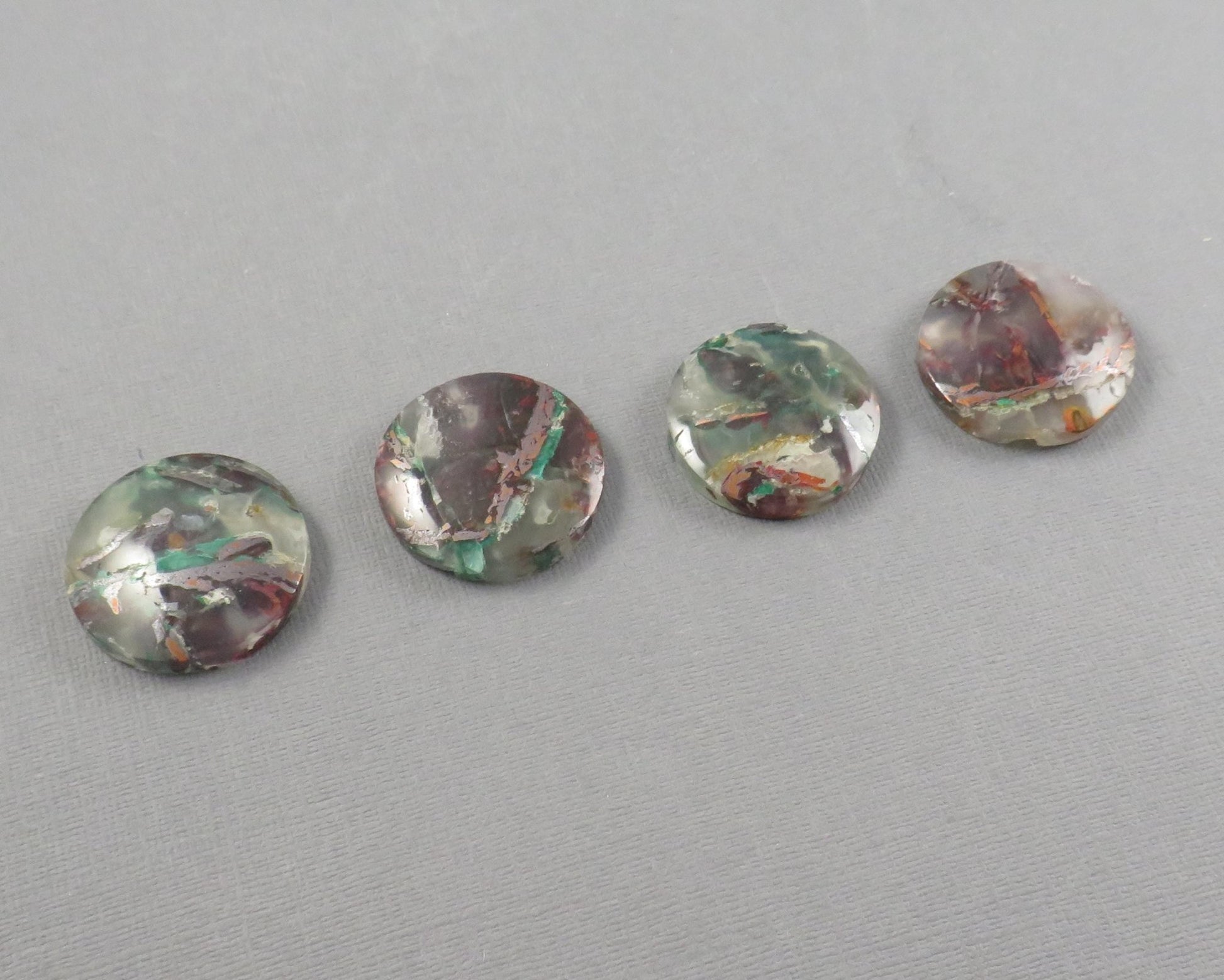 Confetti Chalcedony Cabochon Round | 28–29mm, avg 53.78ct | Per Stone | Indonesia | CF105 - Gem Enthusiast