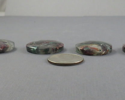 Confetti Chalcedony Cabochon Round | 28–29mm, avg 53.78ct | Per Stone | Indonesia | CF105 - Gem Enthusiast