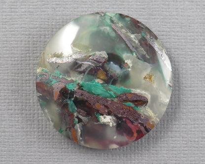 Confetti Chalcedony Cabochon Round | 28–29mm, avg 53.78ct | Per Stone | Indonesia | CF105 - Gem Enthusiast