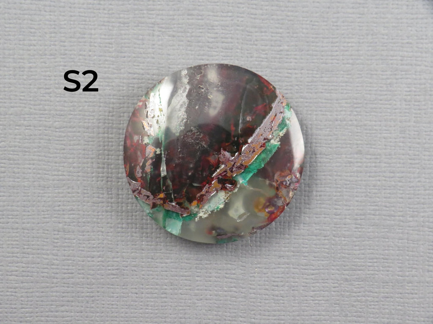 Confetti Chalcedony Cabochon Round | 28–29mm, avg 53.78ct | Per Stone | Indonesia | CF105 - Gem Enthusiast