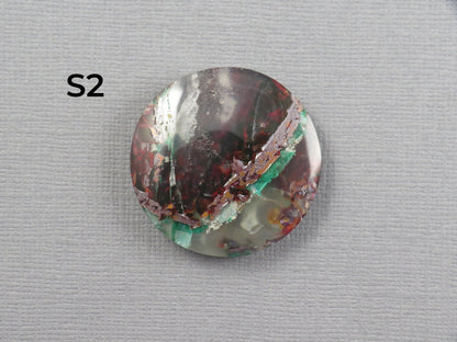 Confetti Chalcedony Cabochon Round | 28–29mm, avg 53.78ct | Per Stone | Indonesia | CF105 - Gem Enthusiast