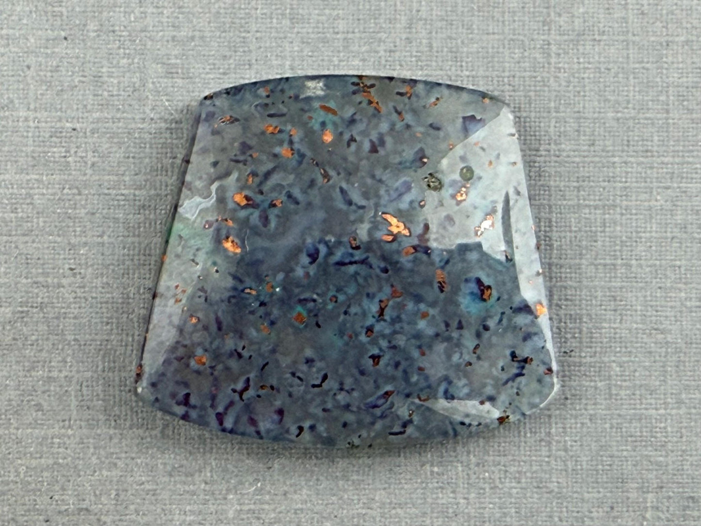 Confetti Chrysocolla in Chalcedony | Natural Cabochon Gemstone | CA331 - One of a Kind Cabochons - Gem Enthusiast