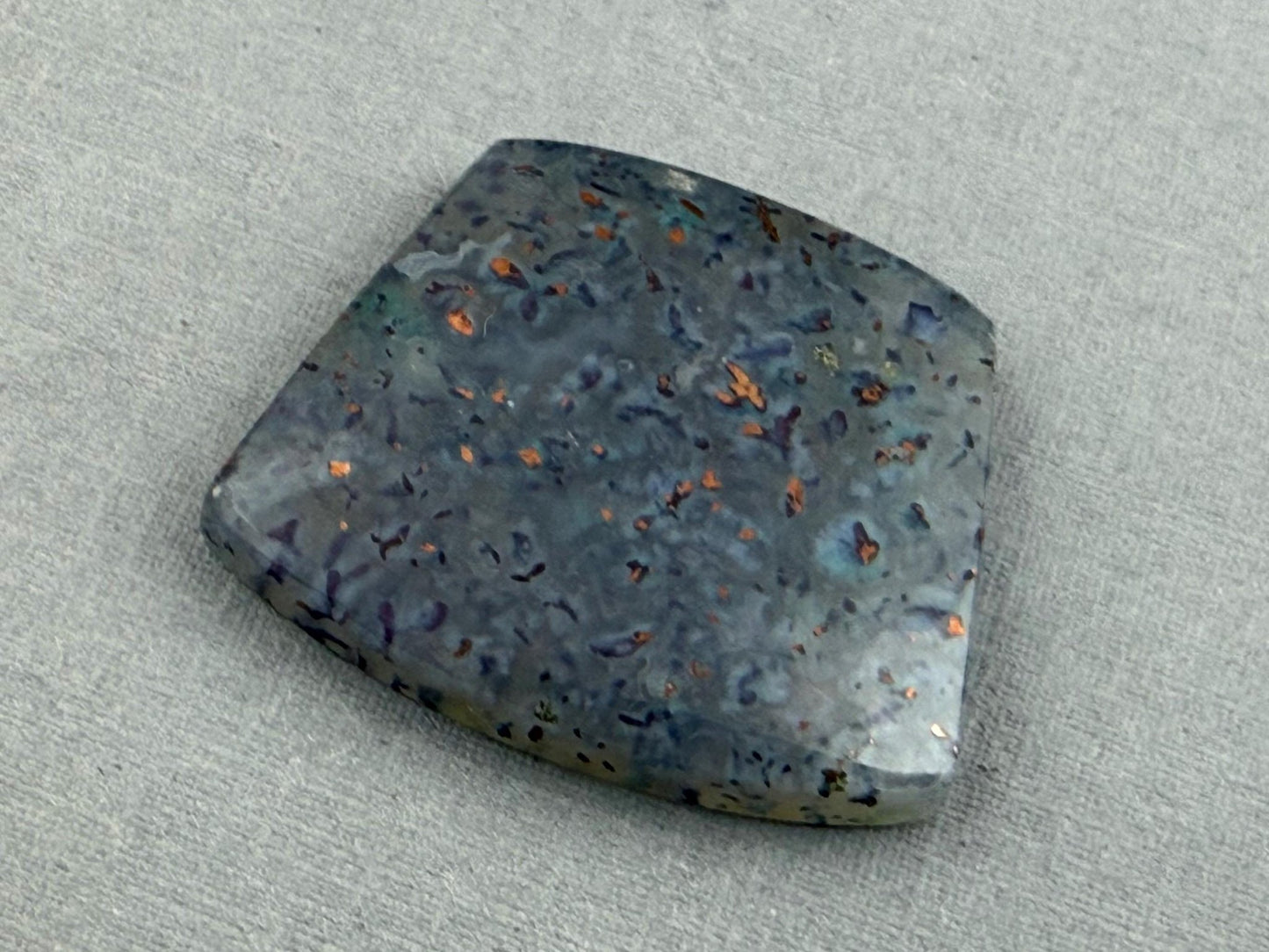 Confetti Chrysocolla in Chalcedony | Natural Cabochon Gemstone | CA331 - One of a Kind Cabochons - Gem Enthusiast