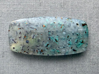 Confetti Chrysocolla in Chalcedony | Natural Loose Cabochon Gemstone | CA338 - Gem Enthusiast