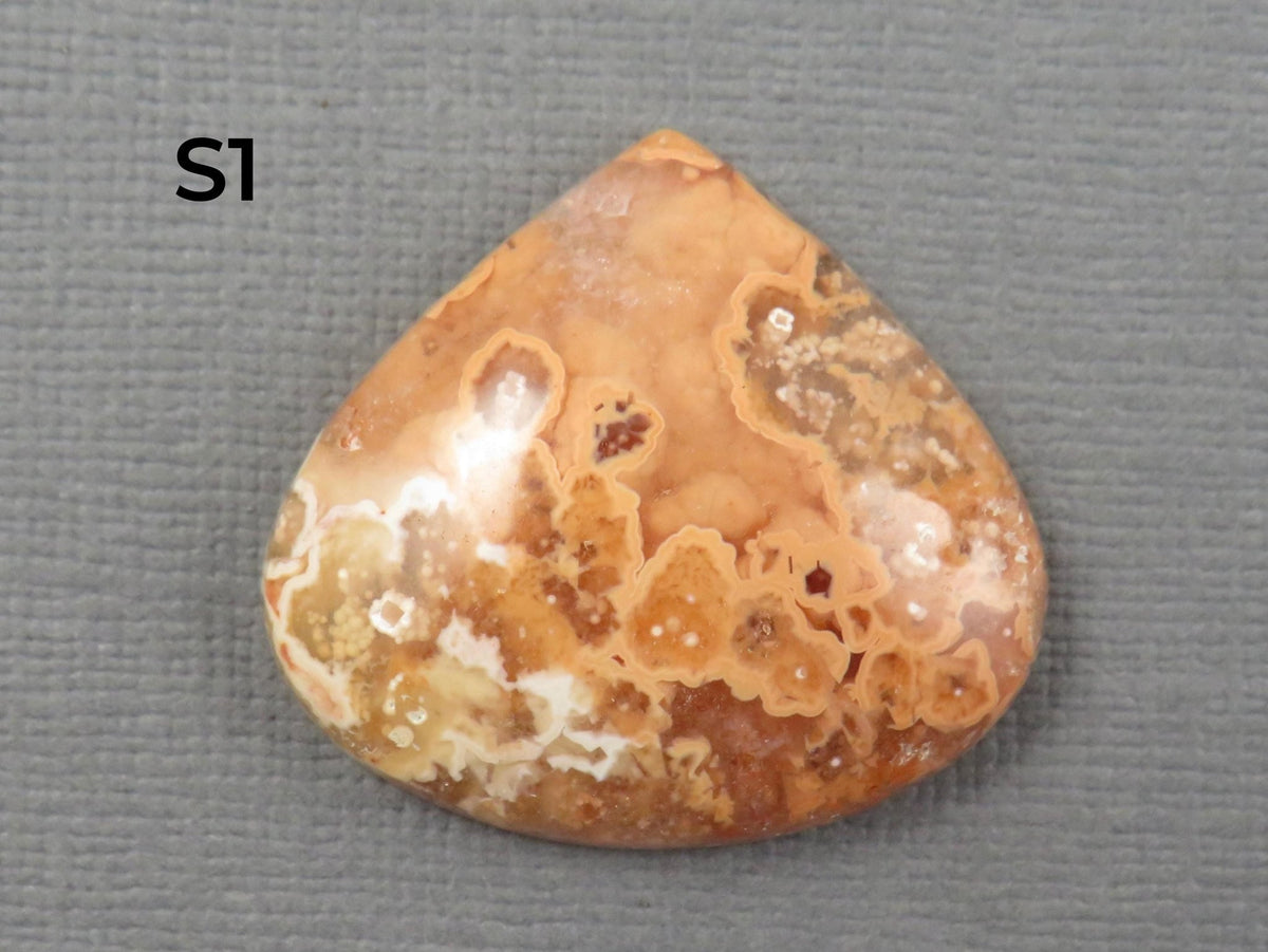 Crazy Lace Agate Cabochon Teardrop| Sold Per Stone | 26mm, avg 33ct | Indonesia | AG399 - Gem Enthusiast