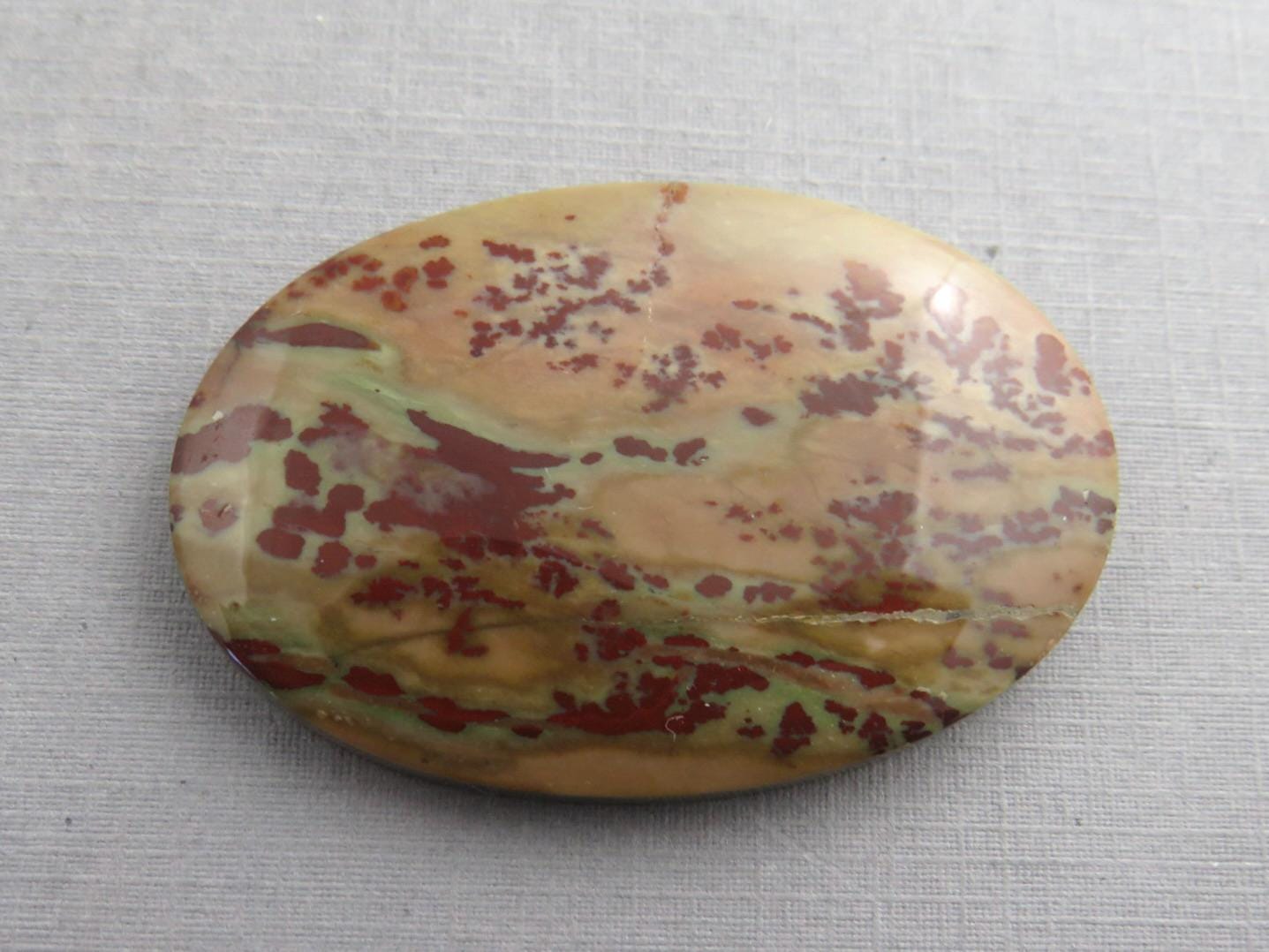 Dead Camel Jasper | American Gemstone Oval Cabochon from Nevada | 47mm x 32mm | JS396 - Gem Enthusiast