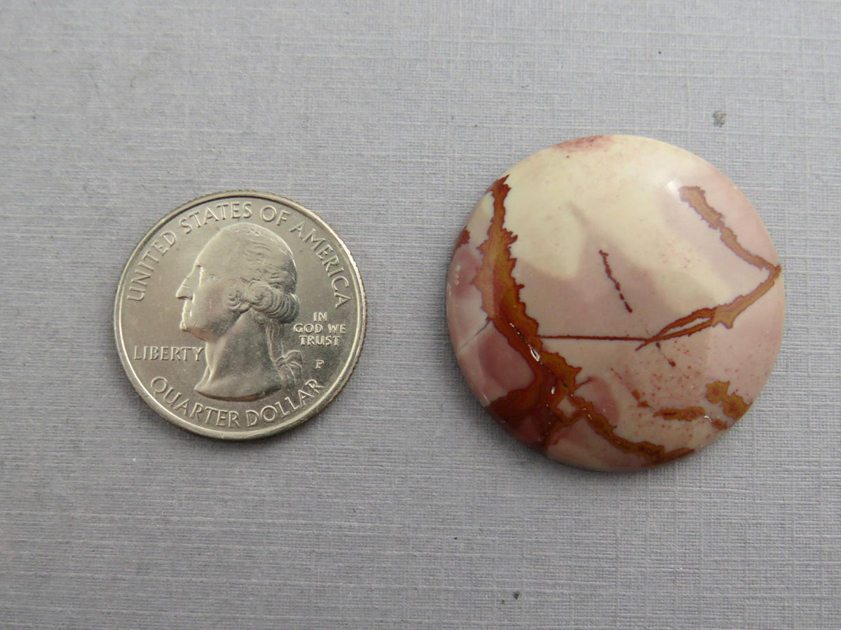 Dead Camel Jasper| Round Cabochon | 33x33mm, 50ct | Nevada, USA | JS399 - Gem Enthusiast