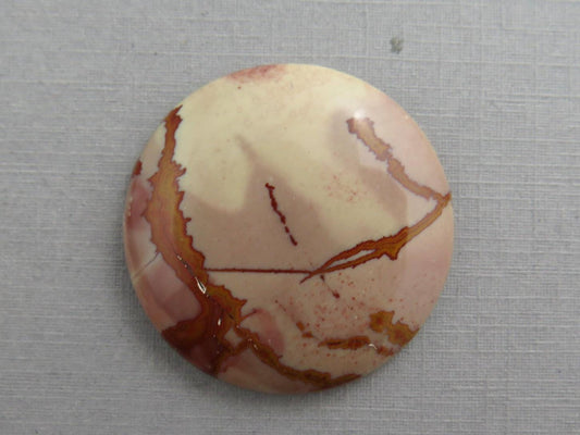 Dead Camel Jasper| Round Cabochon | 33x33mm, 50ct | Nevada, USA | JS399 - Gem Enthusiast