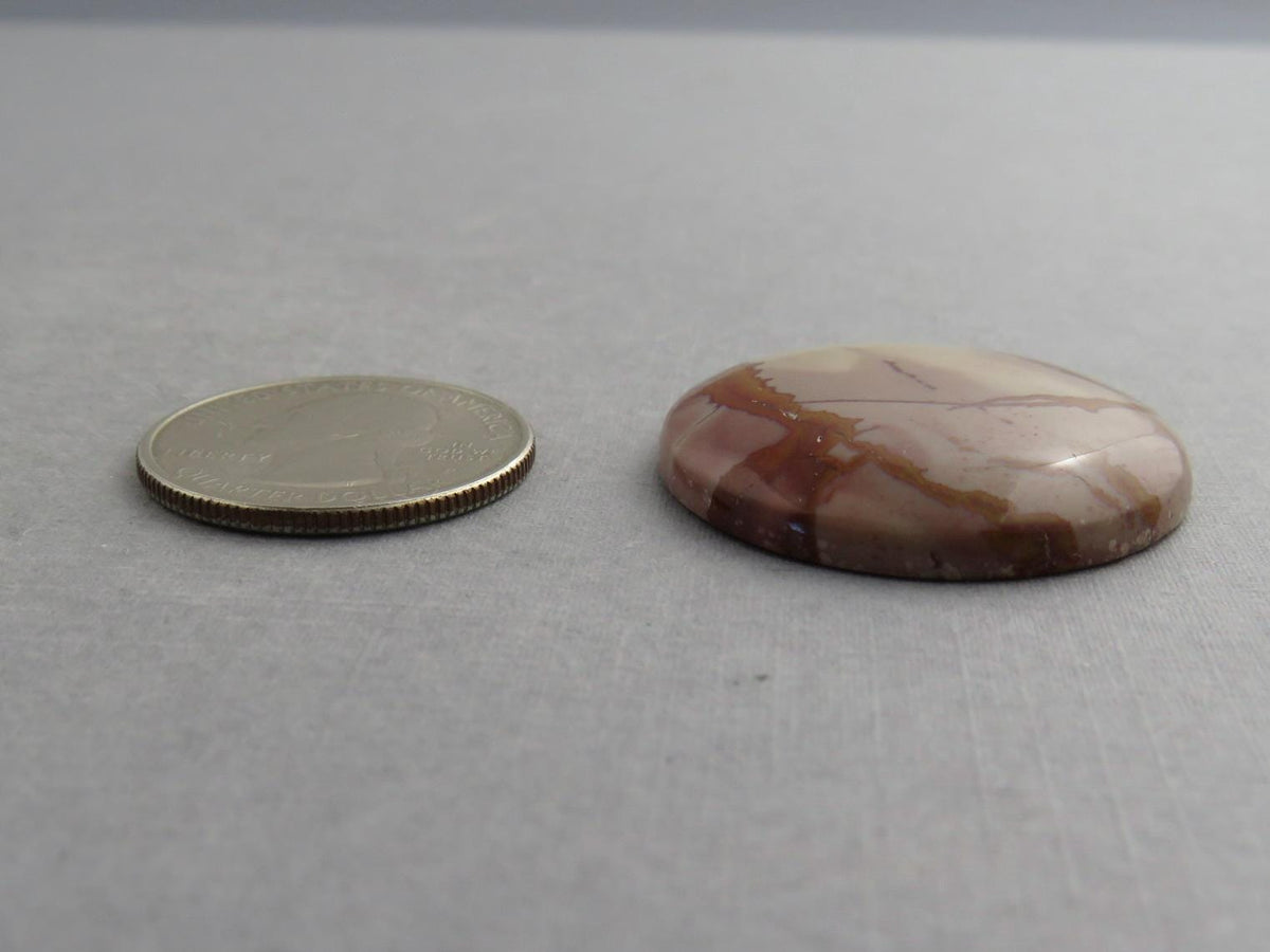 Dead Camel Jasper| Round Cabochon | 33x33mm, 50ct | Nevada, USA | JS399 - Gem Enthusiast