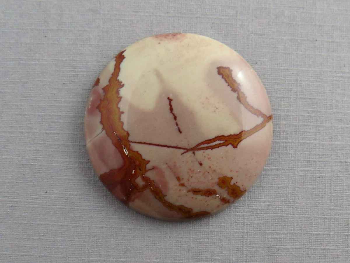 Dead Camel Jasper| Round Cabochon | 33x33mm, 50ct | Nevada, USA | JS399 - Gem Enthusiast