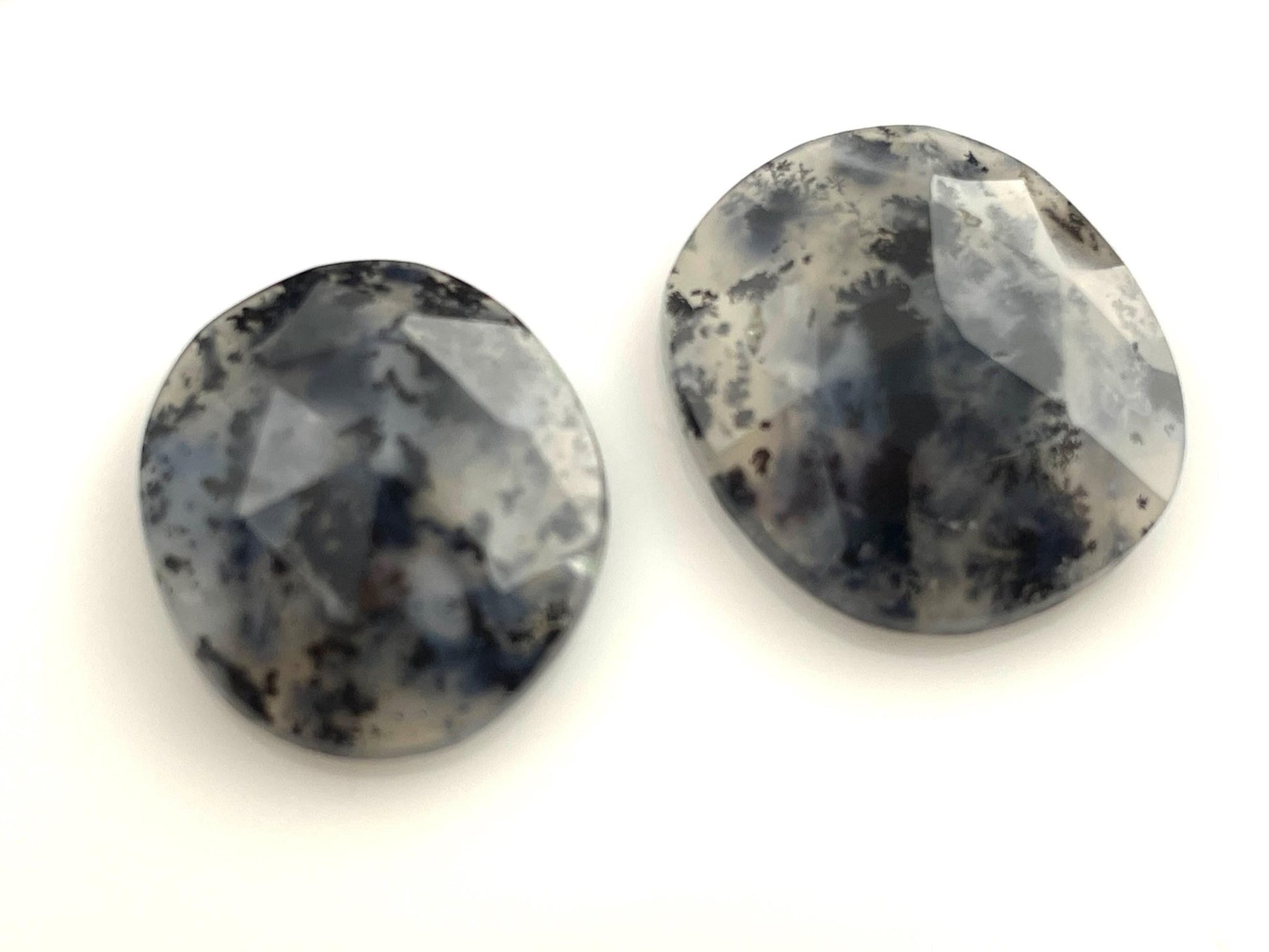 Dendritic Opal Rose Cut Lot | Gemstone Cabochon | OD102 S2 S3 - Gem Enthusiast