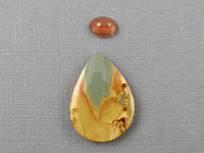 Designer Gemstone Set | Oregon Sunstone and Owyhee Mountain Jasper | SET116 - Gem Enthusiast