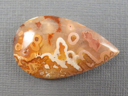 Designer Set | Oregon Sunstone, Crazy Lace Agate Cabochons | 2-Stone Lot | Oregon, USA and Indonesia | SET123 - Gem Enthusiast