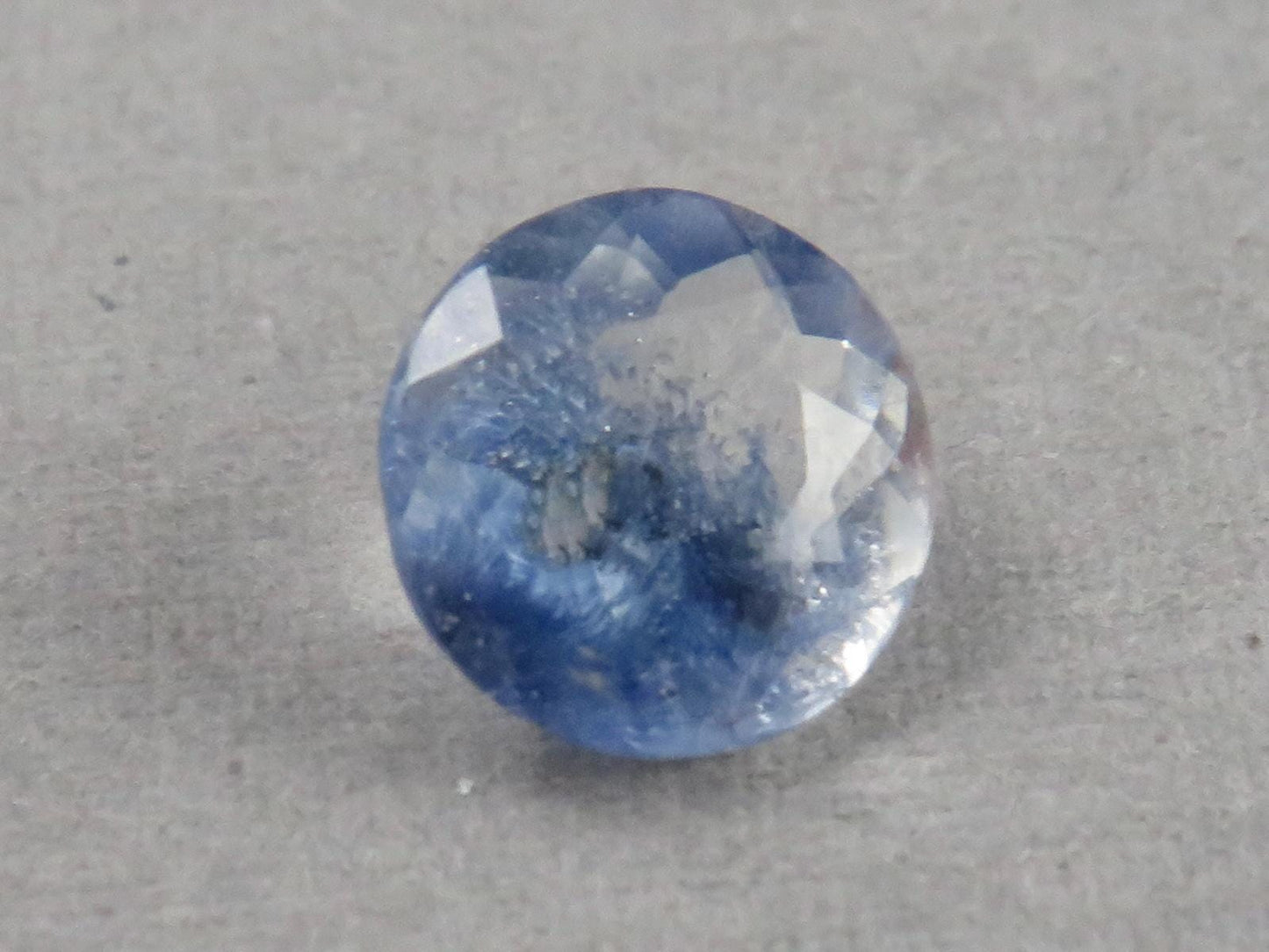 Dumortierite in Quartz | 7.3mm Round | Natural Gemstone from Brazil | QU552 - Gem Enthusiast