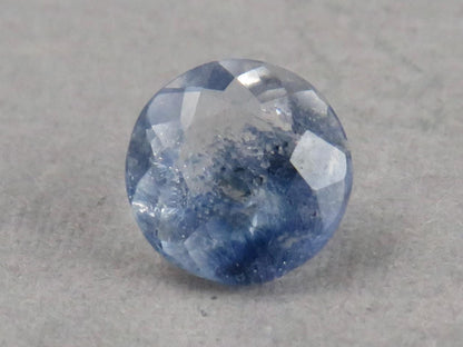 Dumortierite in Quartz | 7.3mm Round | Natural Gemstone from Brazil | QU552 - Gem Enthusiast